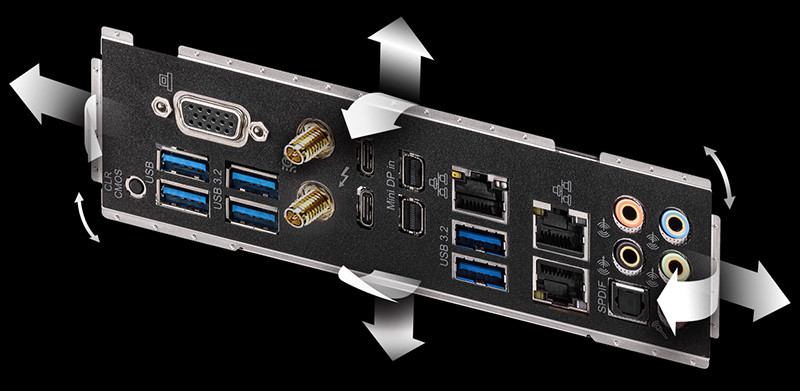 Flexible Integrated I/O Shield